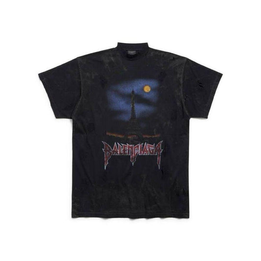 Camiseta Balenciaga Paris Moon Oversized - Hype Franco Store