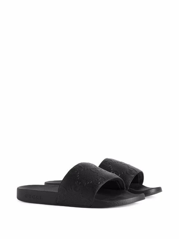 Chanclas Gucci Matelasse Negro