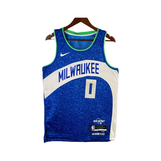 Jersey NBA Milwaukee Bucks 0 Lillard