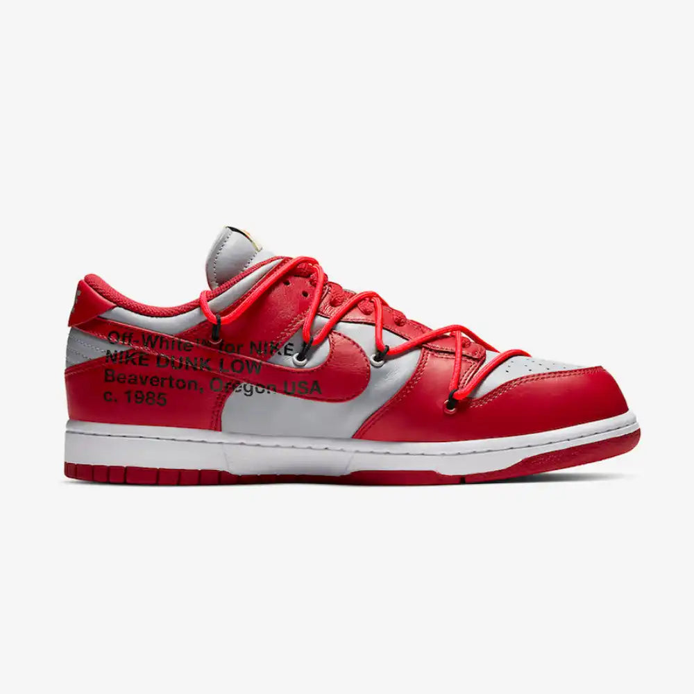 Nike Dunk Low x Off-White Rojo universitario