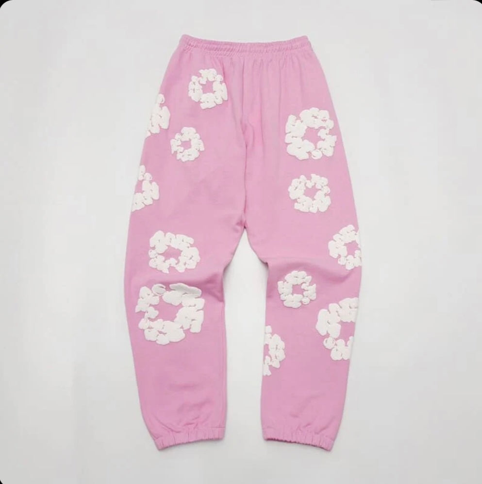 Calça Denim Tears The Cotton Wreath Pink