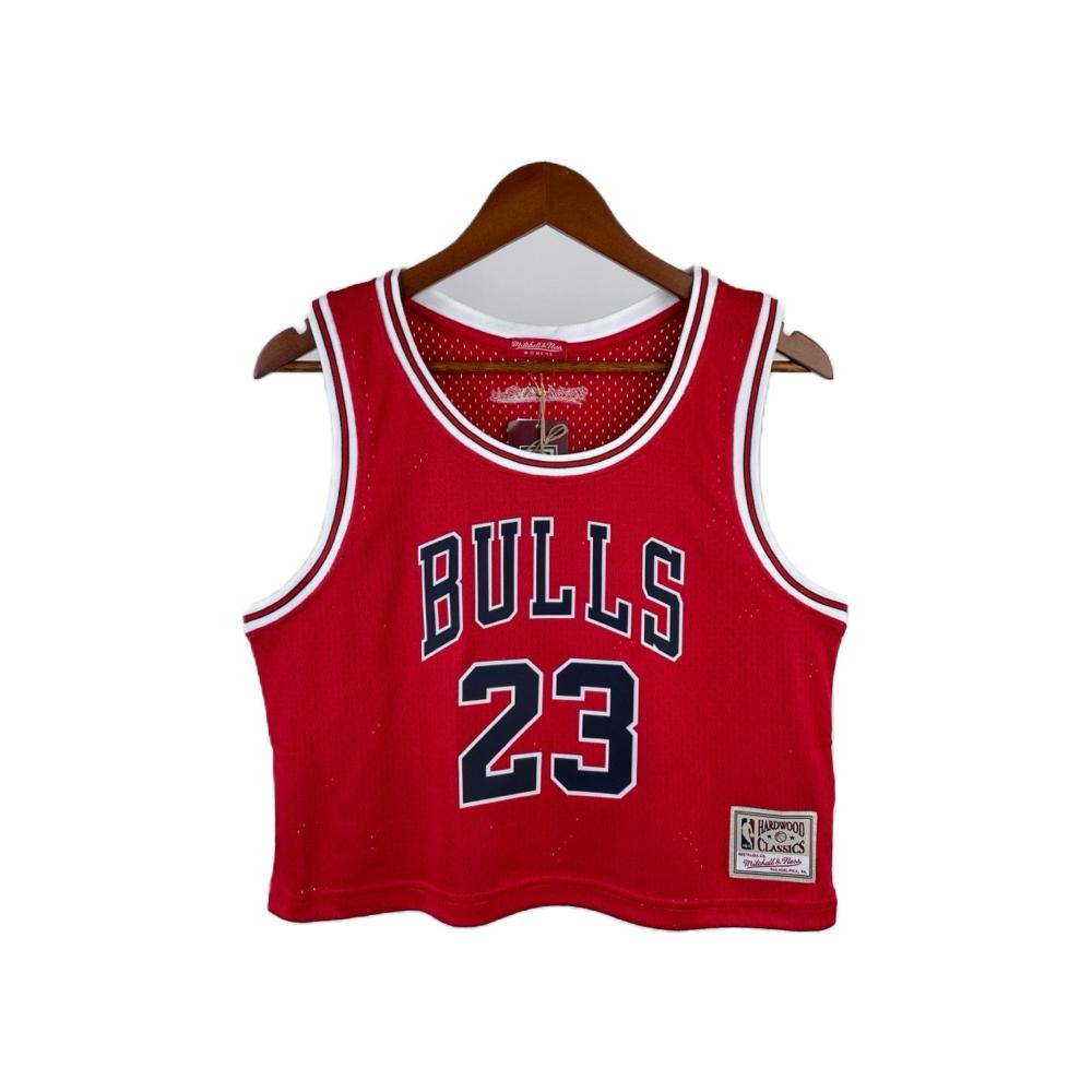 Jersey Cropped NBA Mitchell &amp; Ness Chicago Bulls 23 Jordan