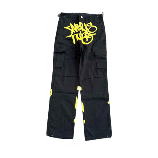 Minus Two Black/Yellow Cargo Pants