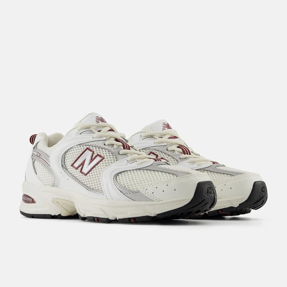 New Balance 530 Sea Salt White Mercury Red