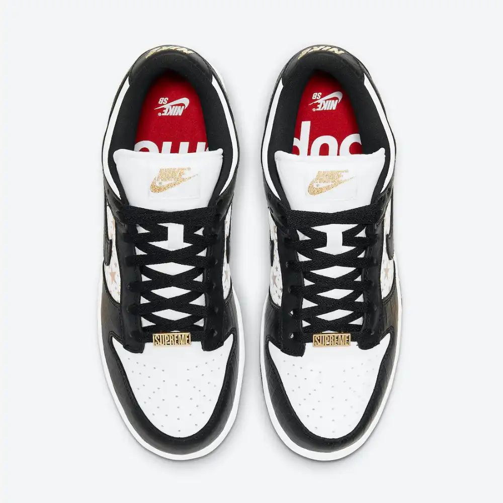 Nike Dunk Low Supreme Stars Black