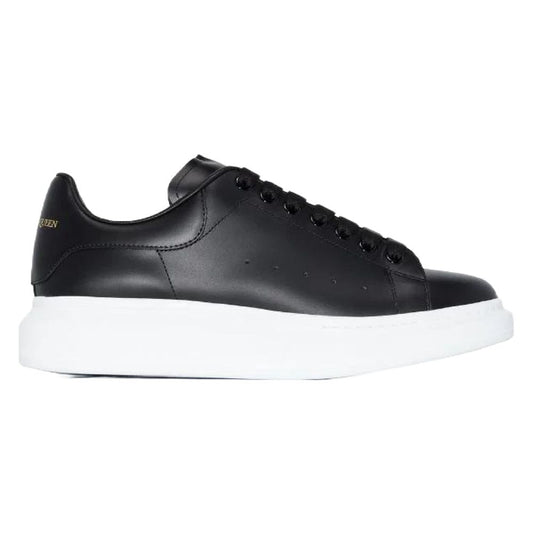 Alexander McQueen Suela Blanca Negra Extragrande