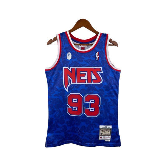 Jersey NBA x Bape Brooklyn Neets 93 Blue