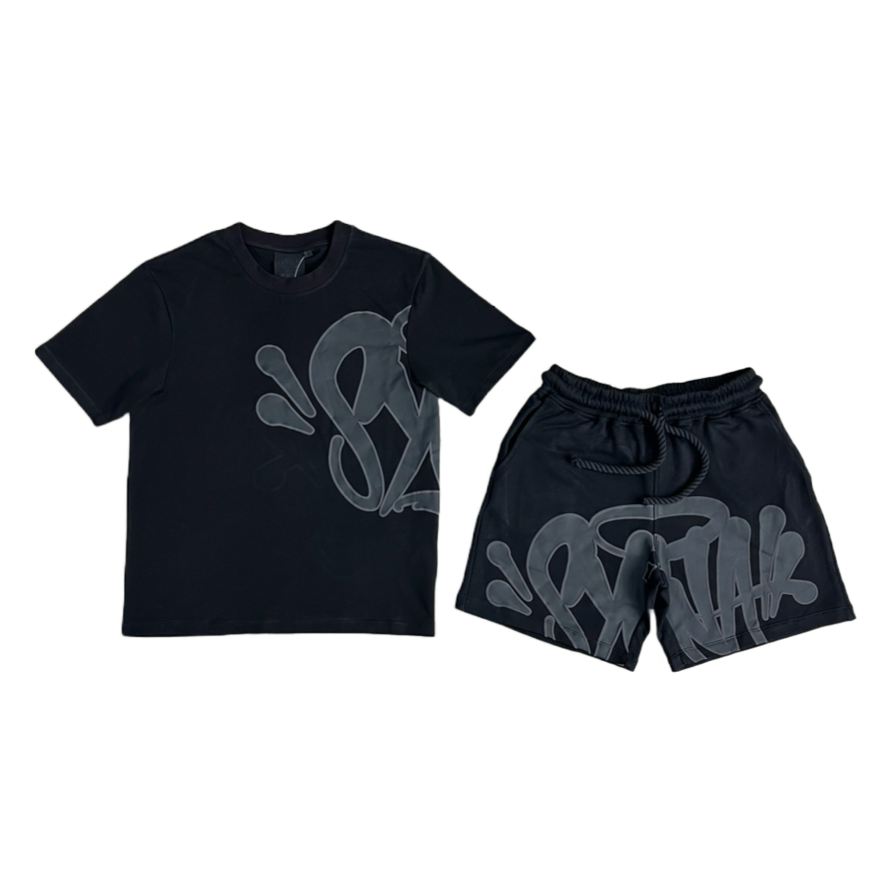 Conjunto Shorts Moletom Syna World Preto