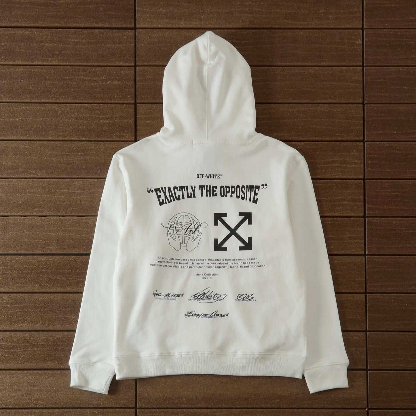 Off-White Sudadera con capucha blanca