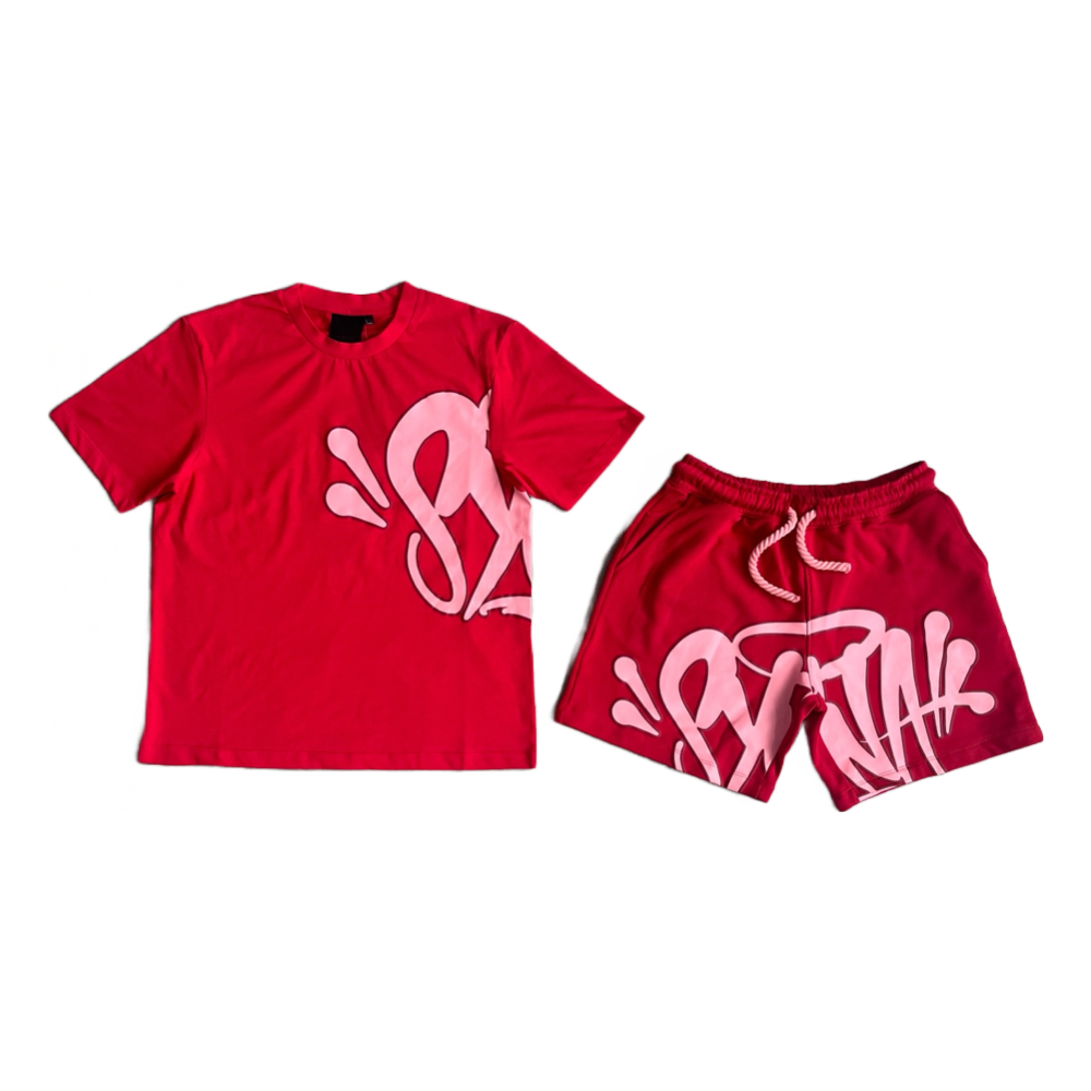 Conjunto Shorts Moletom Syna World Vermelho