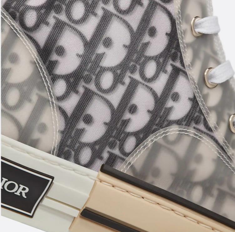 Dior B23 Zapatillas altas con logo oblicuo