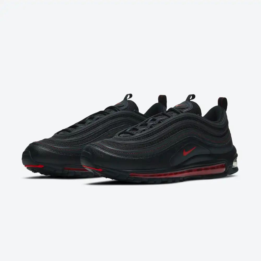 Nike Air Max 97 Negro Y Rojo Universitario