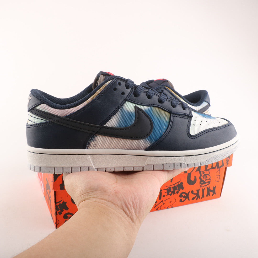 Nike Dunk Low Grafitti Black Blue