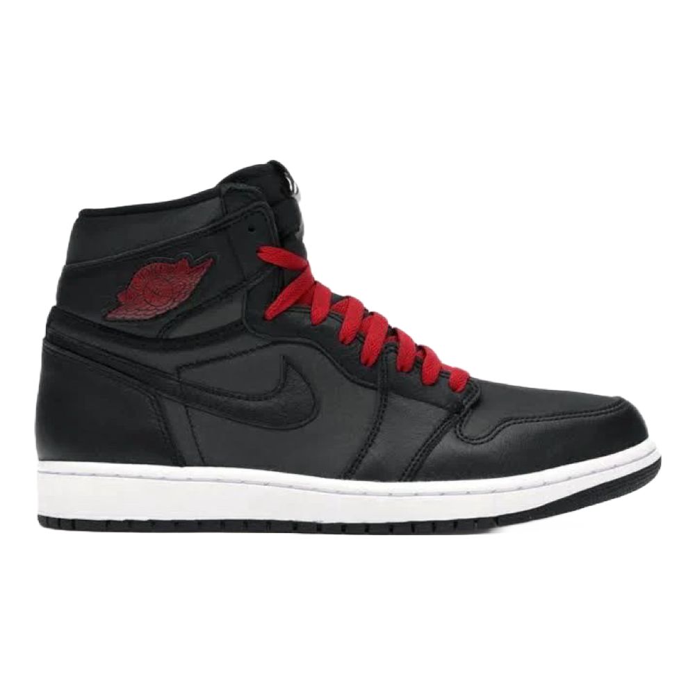 Air Jordan 1 Retro Alto Negro Satinado Gimnasio Rojo