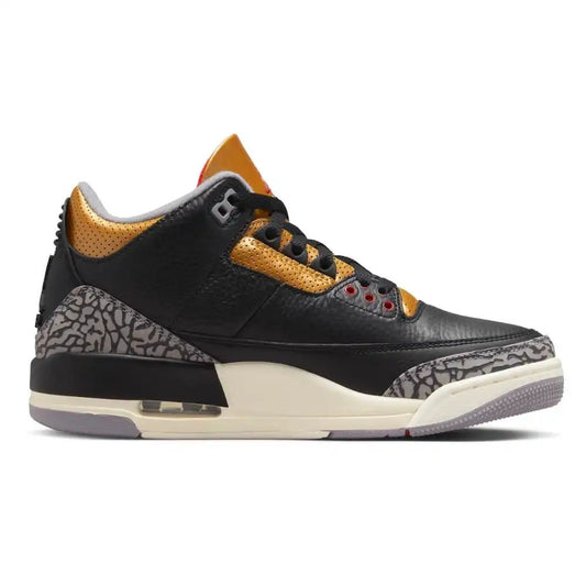 Air Jordan 3 Retro Negro Cemento Oro