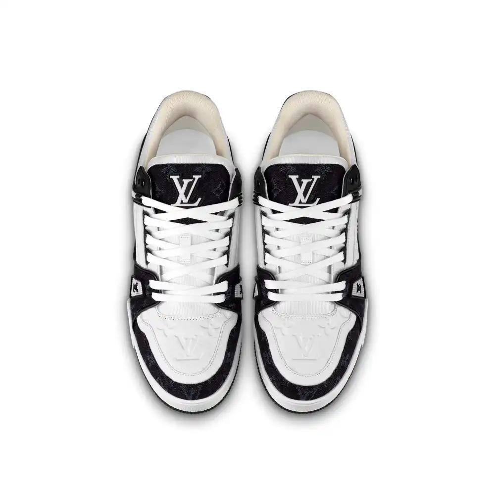 Zapatillas Louis Vuitton Monograma Blanco Negro