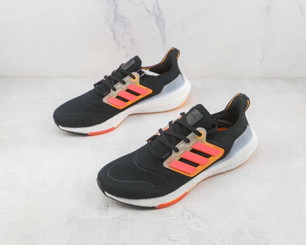 Adidas Ultraboost 22 Black Turbo Flash Orange - Hype Franco Store