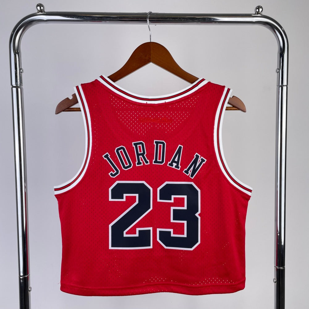 Jersey Cropped NBA Mitchell &amp; Ness Chicago Bulls 23 Jordan