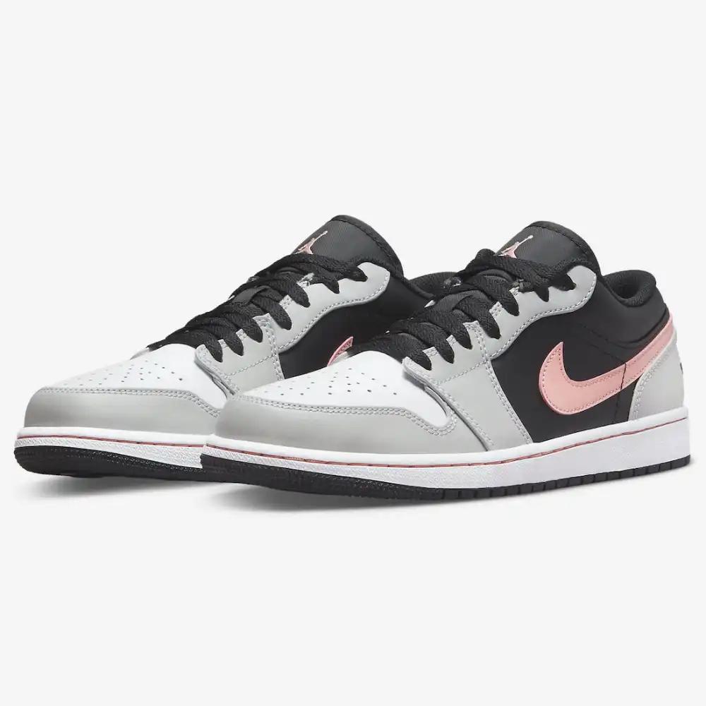 Air Jordan 1 Bajo Negro Gris Rosa