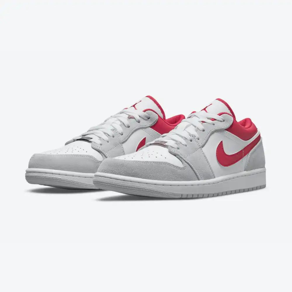 Air Jordan 1 Low Smoke Gray Gym Red