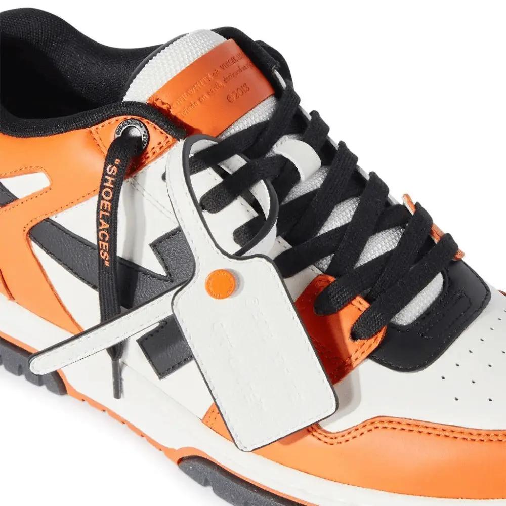 Off-White Out Of Office Low Leather Orange Black