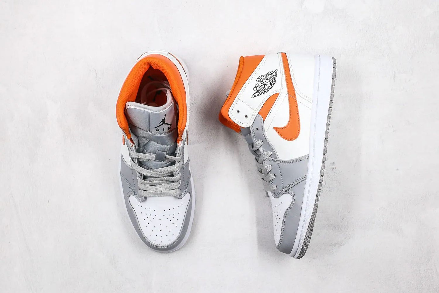 Air Jordan 1 Retro Mid Starfish Pure Platinum