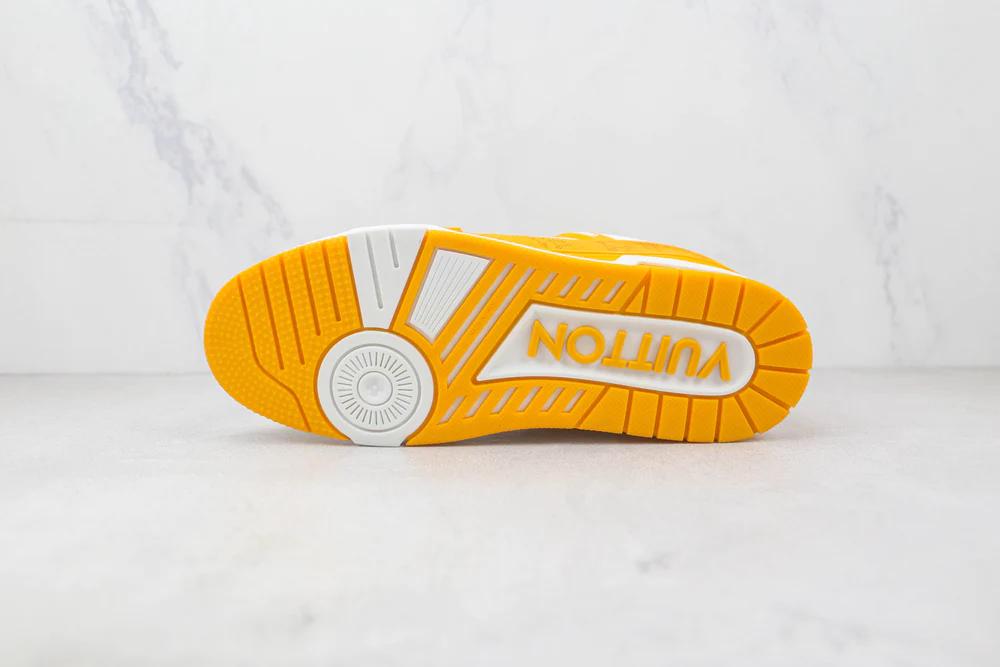 Zapatillas Louis Vuitton Denim con monograma amarillo Blanco