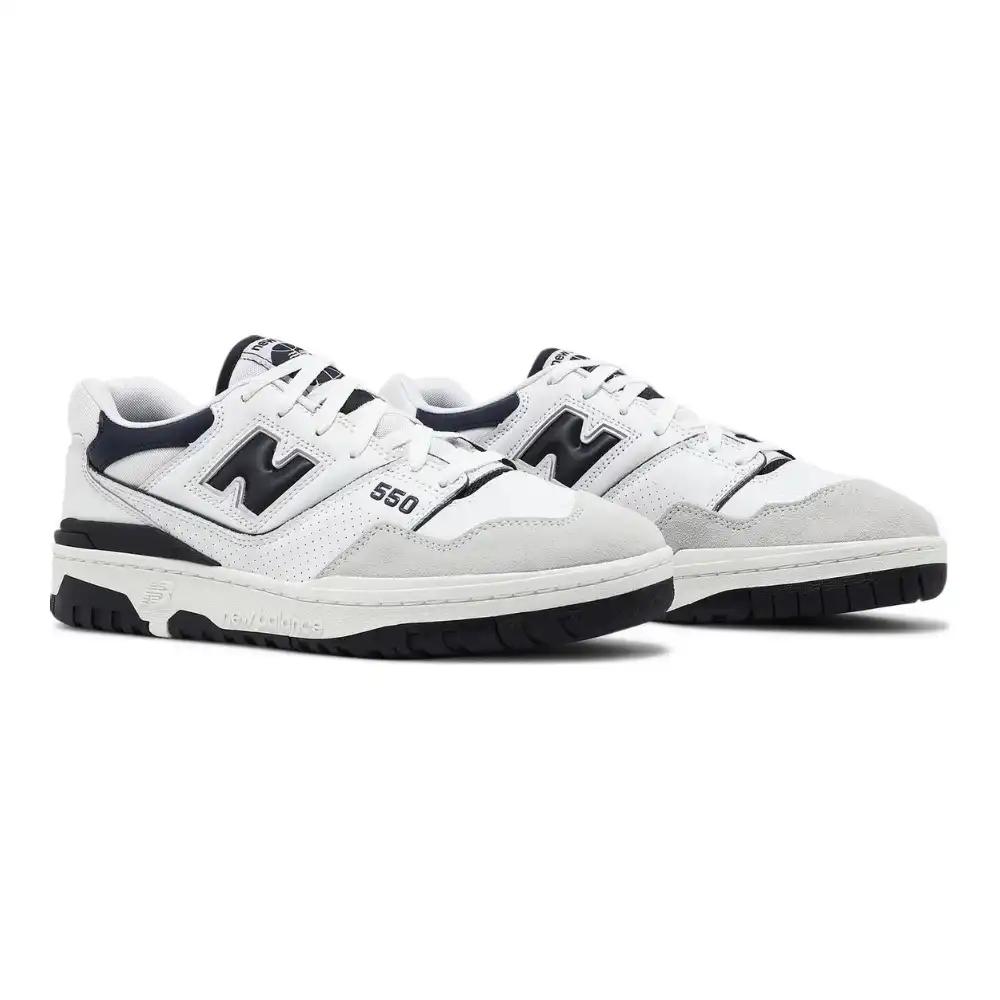 New Balance 550 Blanco Azul Marino