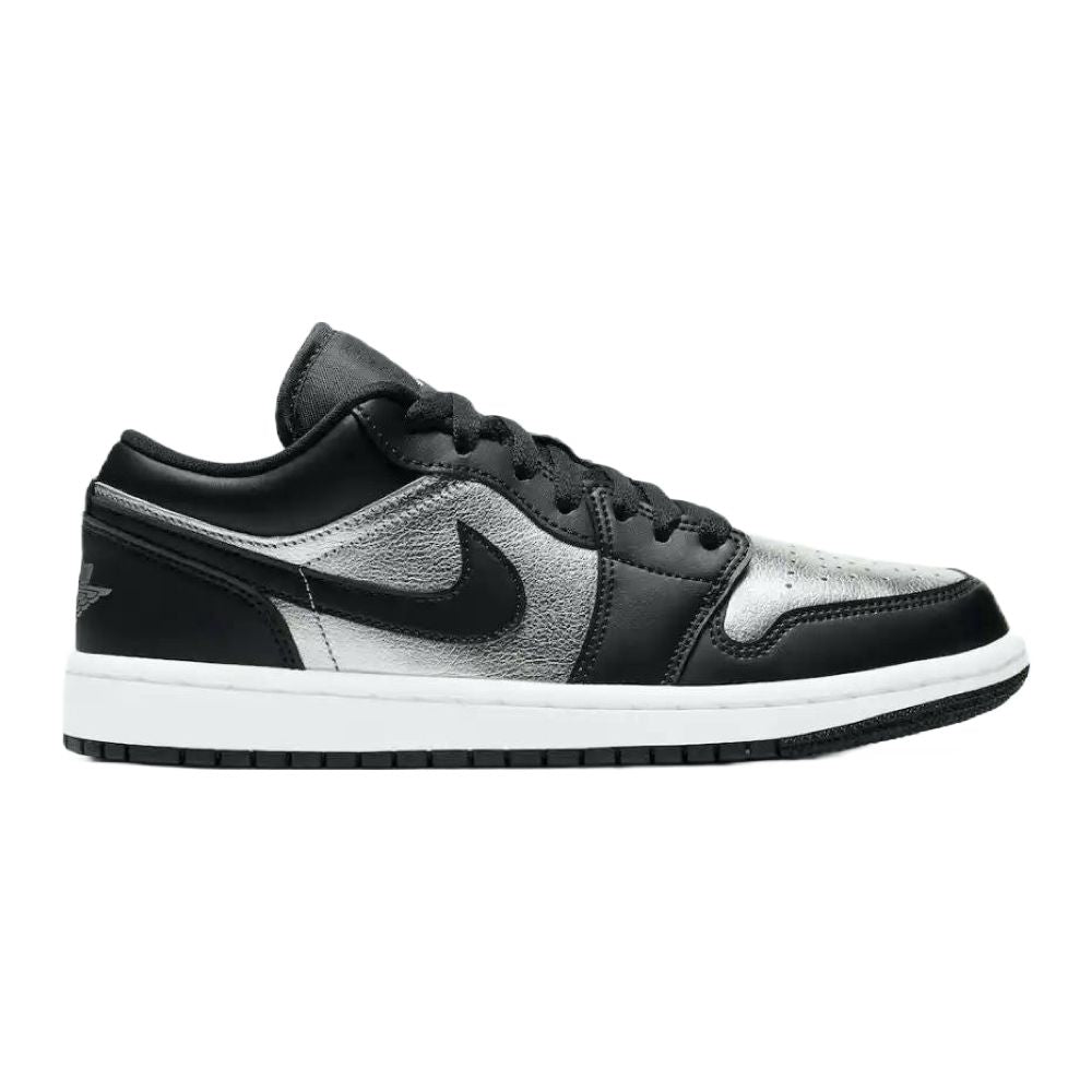 Air Jordan 1 Low Black Metallic Silver