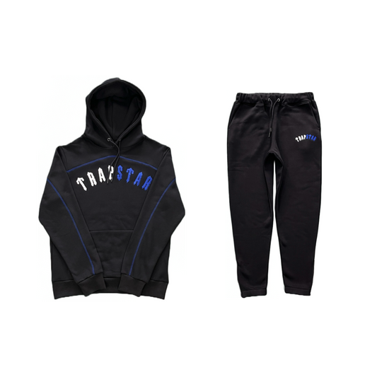 Trapstar Central Cee Black/Blue Sweatshirt Set