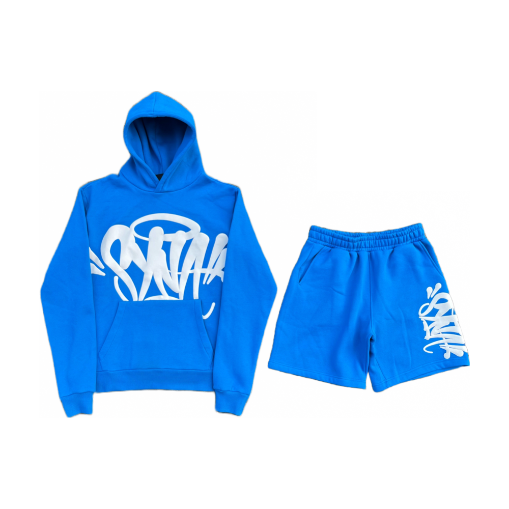 Team Syna Hood Twinset Blue Sweatshirt Set