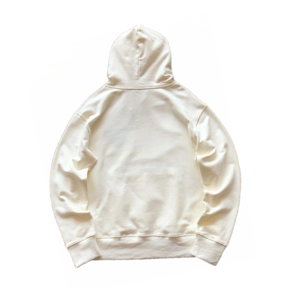 Palm Angels White Hooded Sweatshirt