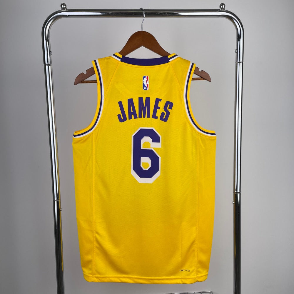 Lakers 6 James NBA Jersey