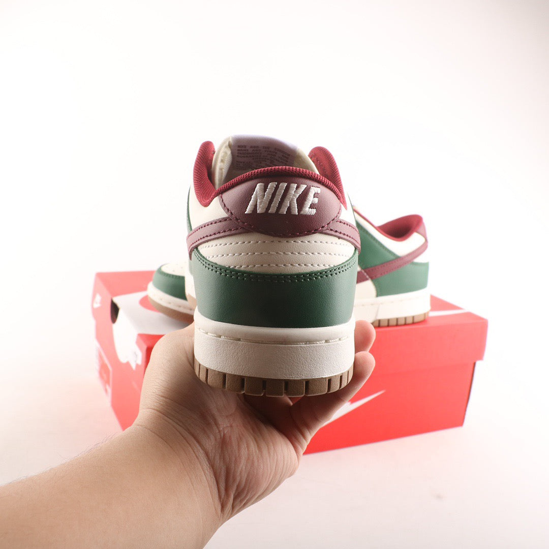 Nike Dunk Low George Green Team Red