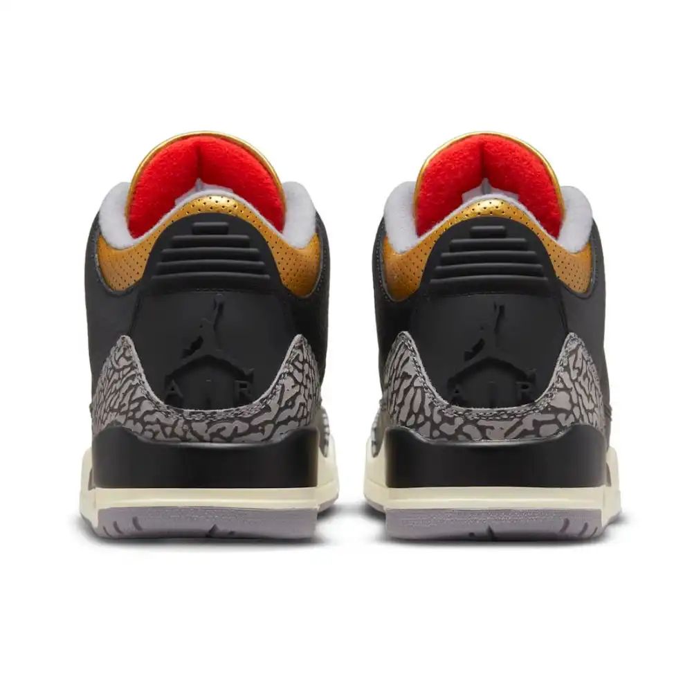 Air Jordan 3 Retro Black Cement Gold