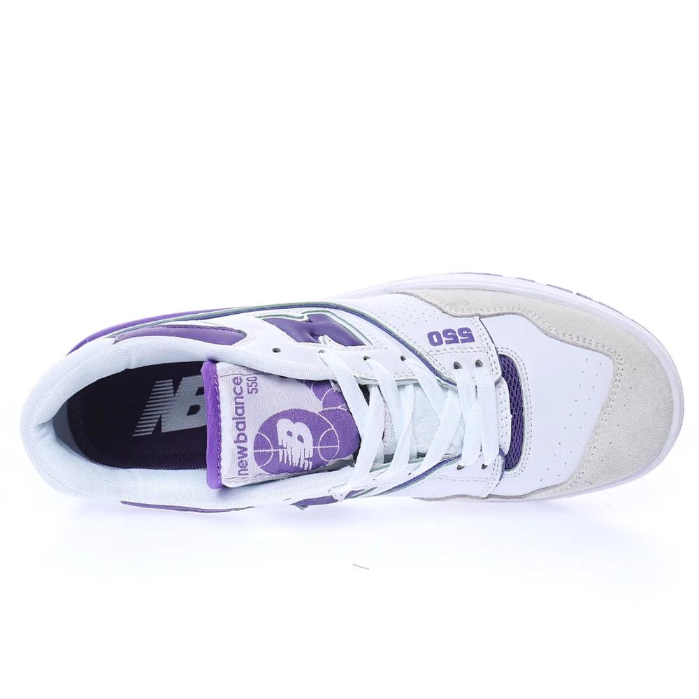 New Balance 550 Purple White