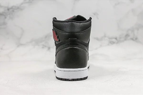 Air Jordan 1 Retro High Black Satin Gym Red