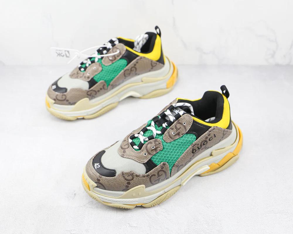 Balenciaga Triple S The Hacker Project Beige Green Yellow - Hype Franco Store