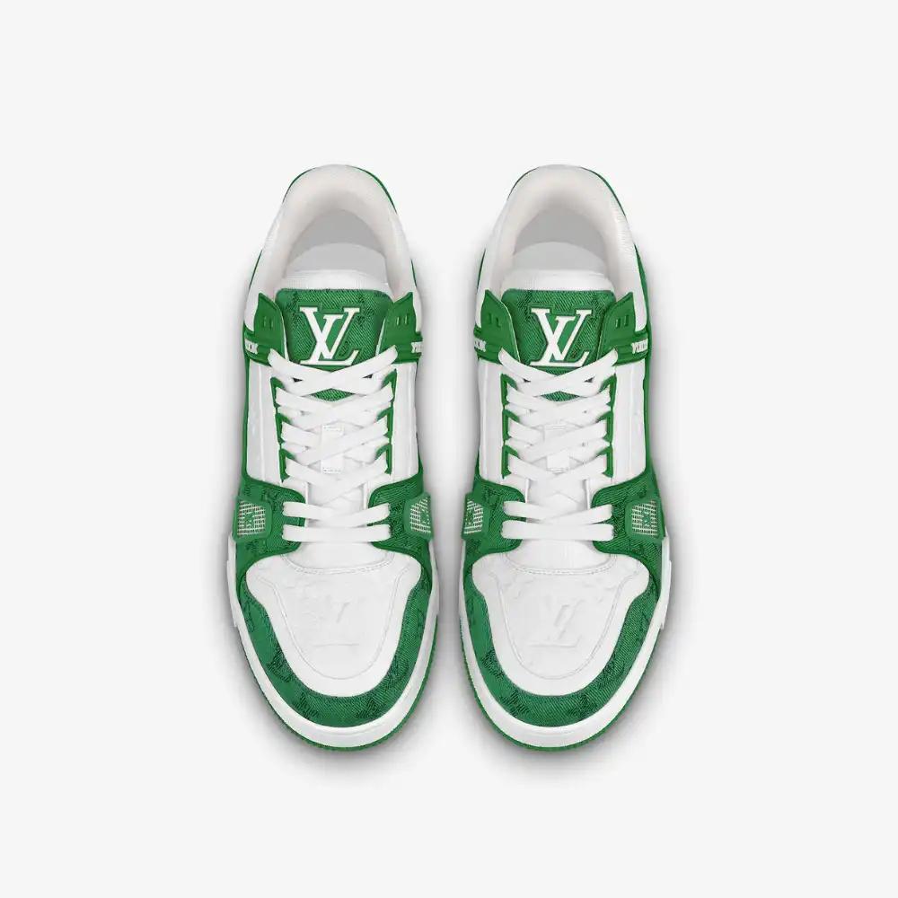 Zapatillas Louis Vuitton Denim con monograma verde Blanco