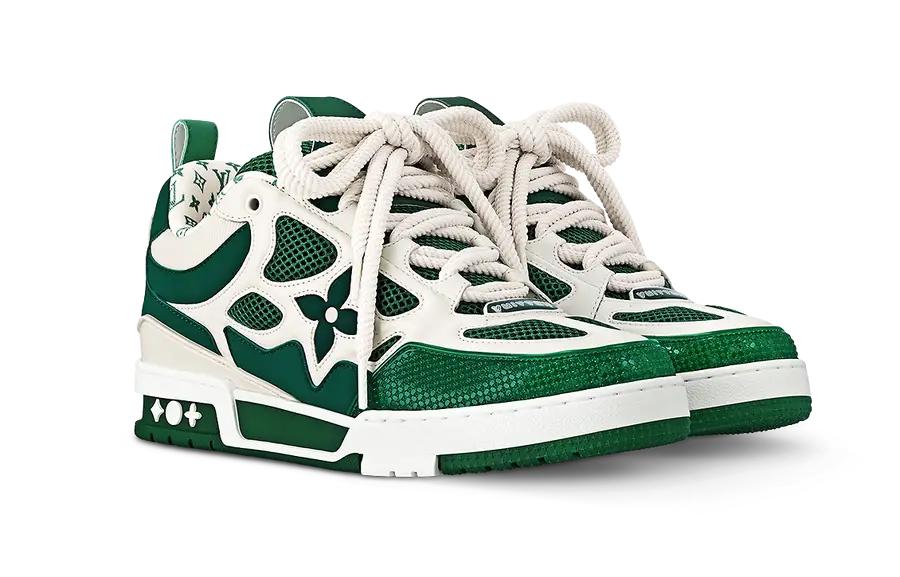 Louis Vuitton Skate Sneaker Green White